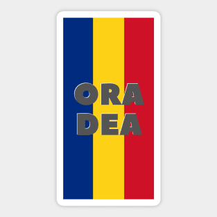 Oradea City in Romanian Flag Vertical Sticker